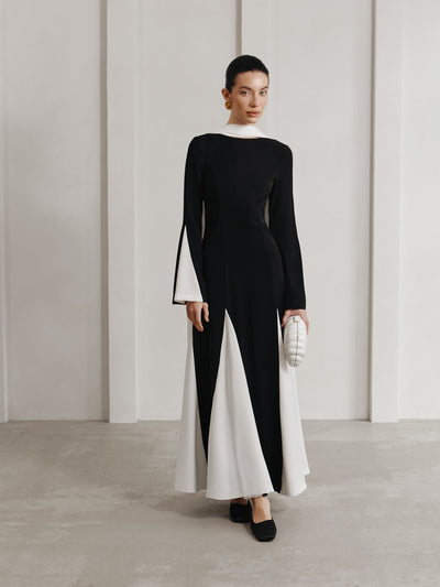 Knitted Maxi Elbise