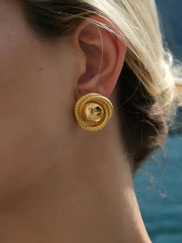 Threaded Loops Earring