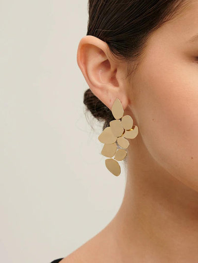 Panel Leaf Earrings